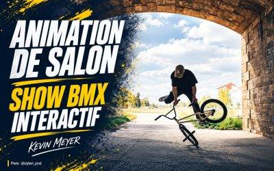 Animation de salon : un show BMX interactif pour capter l’attention des visiteurs